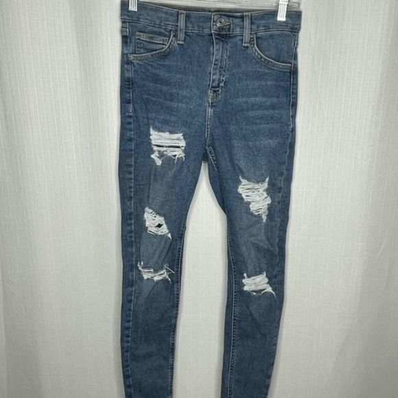 Topshop Jamie High Rise Skinny‎ Jeans - Picture 1 of 4